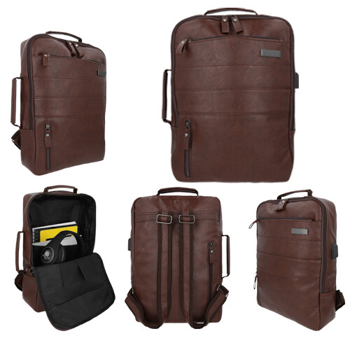 Mochila de curpiel con interior de poliéster, MUSK