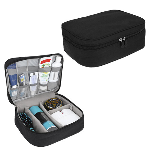 Estuche de viaje de poliéster con asa.TRAVEL