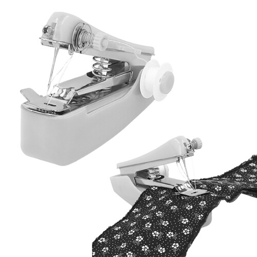 Mini máquina de coser de plástico.