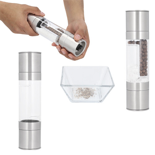 Molinillo de acero inoxidable para sal. PEPPER