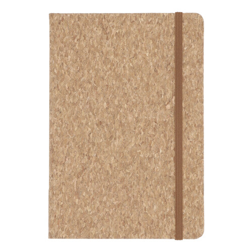 Libreta de corcho con banda elástica. CORK