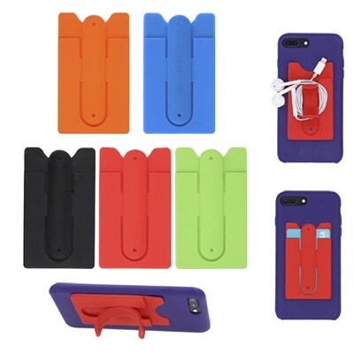 Porta tarjetero de silicón con clip retráctil. SILCA