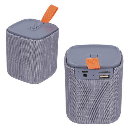 Bocina portátil bluetooth de plástico con correa. VIVALDI