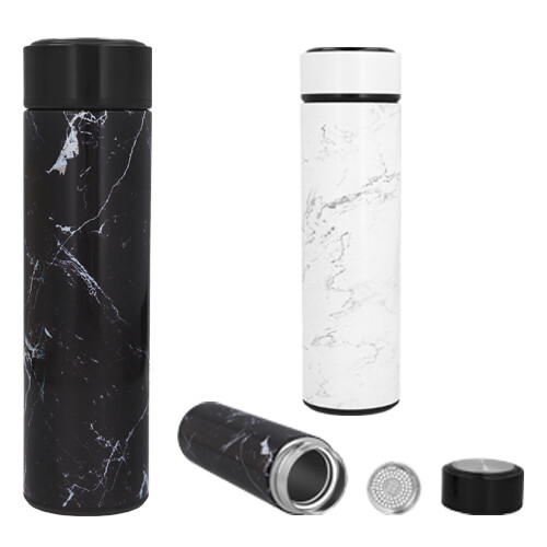 Termo con doble pared de acero inoxidable. MARFIL