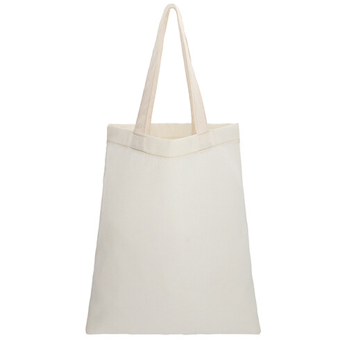 Bolsa de algodón cosida con asa. CORALINA