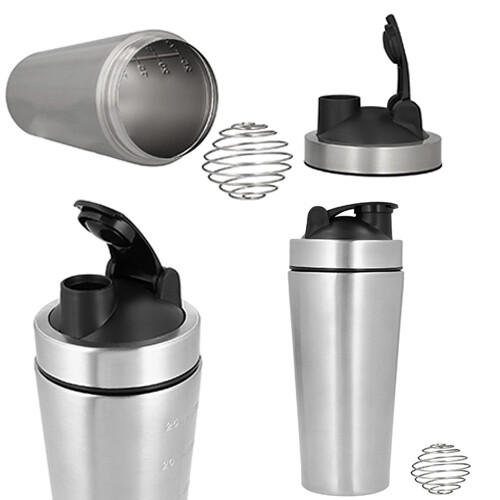 Shaker de acero inoxidable con medidor,