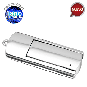 USB METALICA GIRATORIA DE 8 GB Y ESTUCHE.