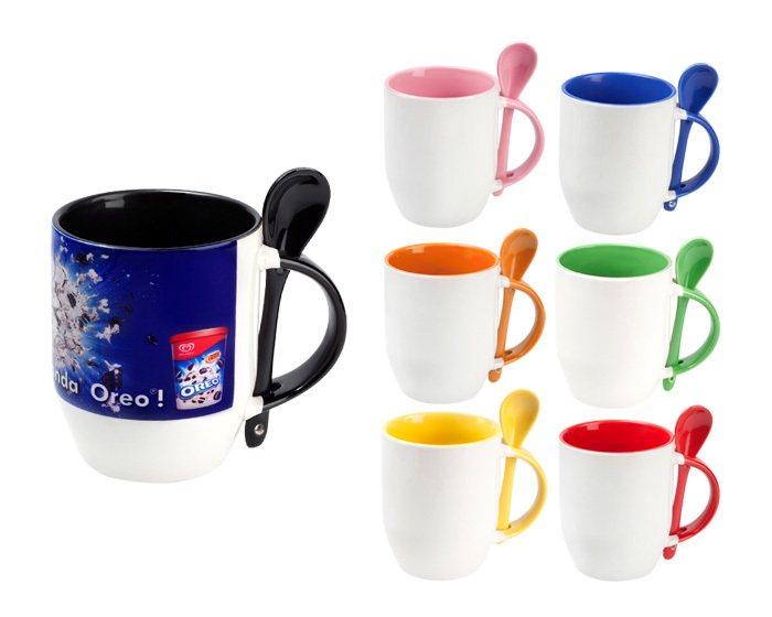 Taza de Sublimación con Cuchara Maggie