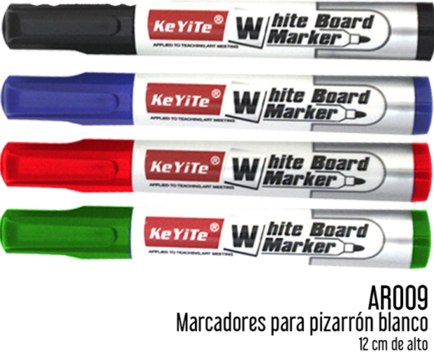 Marcador para pizarrón blanco (4 pcs)