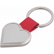 LLAVERO METÁLICO CON CINTA TEJIDA