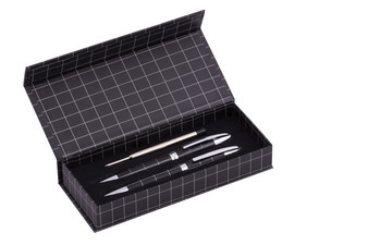 Set de bolígrafos metálicos