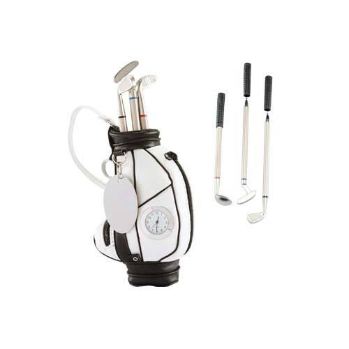 RELOJ Y PORTAPLUMAS GOLF