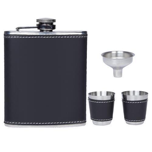 LICORERA BRISTOL (Incluye licorera, 2 vasos metálicos, embudo y caja de regalo.)