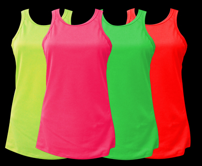 Playeras neón tipo Tank Top