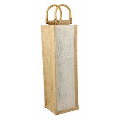 ESTUCHE PARA VINOS PALERMO (Interior plastificado. Agarraderas de madera.)