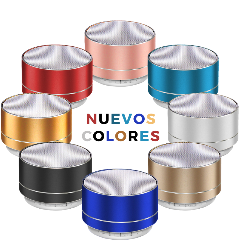 Bocina Metálica con bluetooth