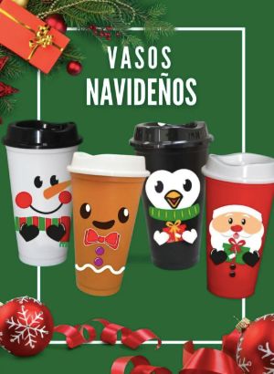 Vaso Cafetero Navideño