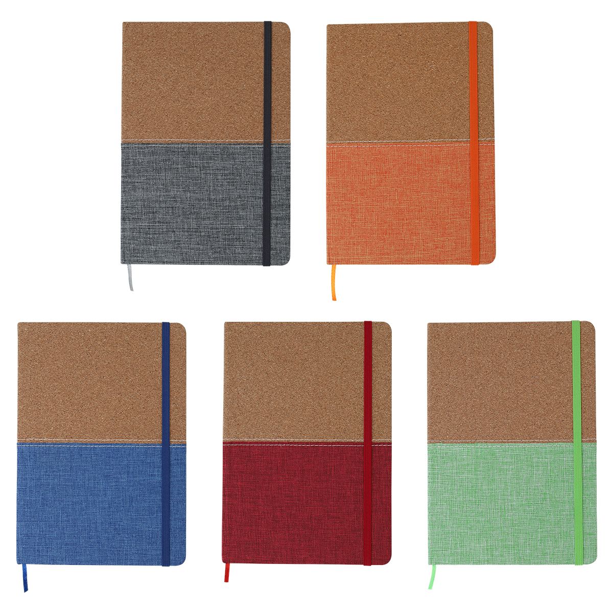 Libreta corcho bi tono