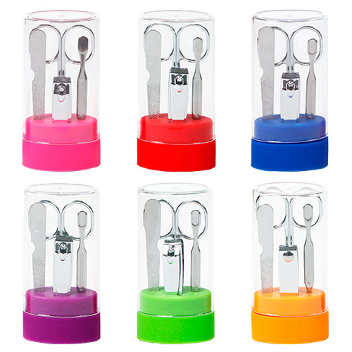 SET OVALADO DE MANICURE METALICO
