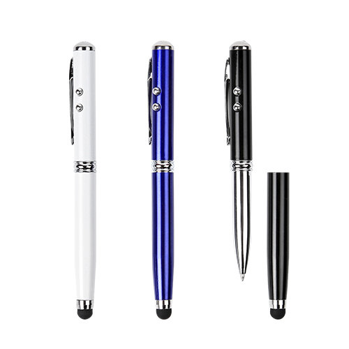 BOLIGRAFO METALICO CON TOUCH, LAMPARA Y ESTUCHE