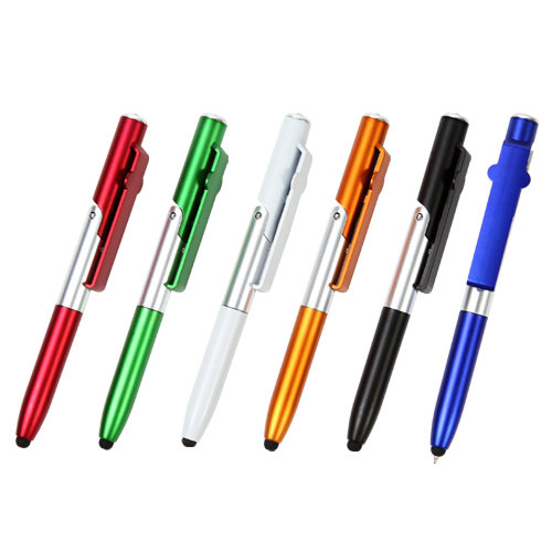 BOLIGRAFO CON TOUCH, LÁMPARA Y BASE PARA CELULAR