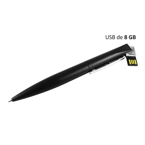 BOLIGRAFO METALICO CON USB DE 8 GB