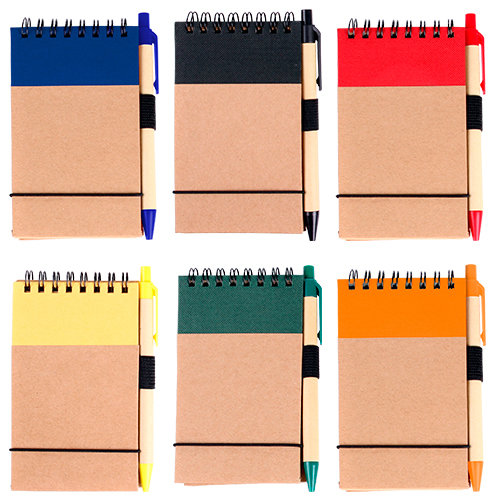 LIBRETA BIO DEGRADABLE CON PLUMA