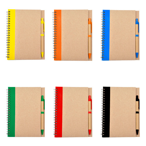 LIBRETA BIO DEGRADABLE CON PLUMA