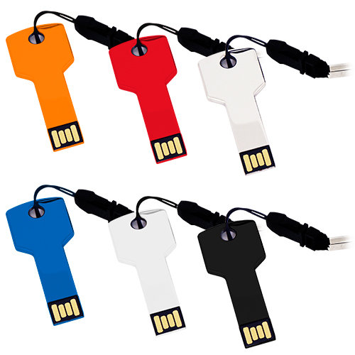 MEMORIA USB METALICA EN FORMA DE LLAVE DE 8 GB