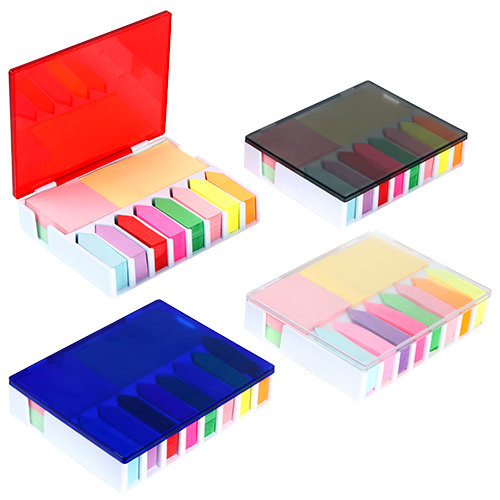 ESTUCHE CON NOTAS ADHESIVAS TRASLUCIDO