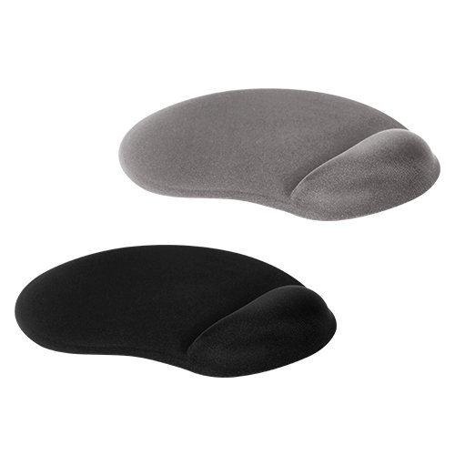 MOUSE PAD ERGONOMICO DE PLASTICO CON CUBIERTA DE TELA