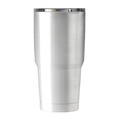 TERMO DE ACERO INOXIDABLE DOBLE PARED CON TAPA TRANSPARENTE