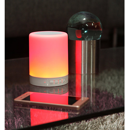 BOCINA CON CAMBIOS DE LUZ, BLUETOOTH Y RADIO FM