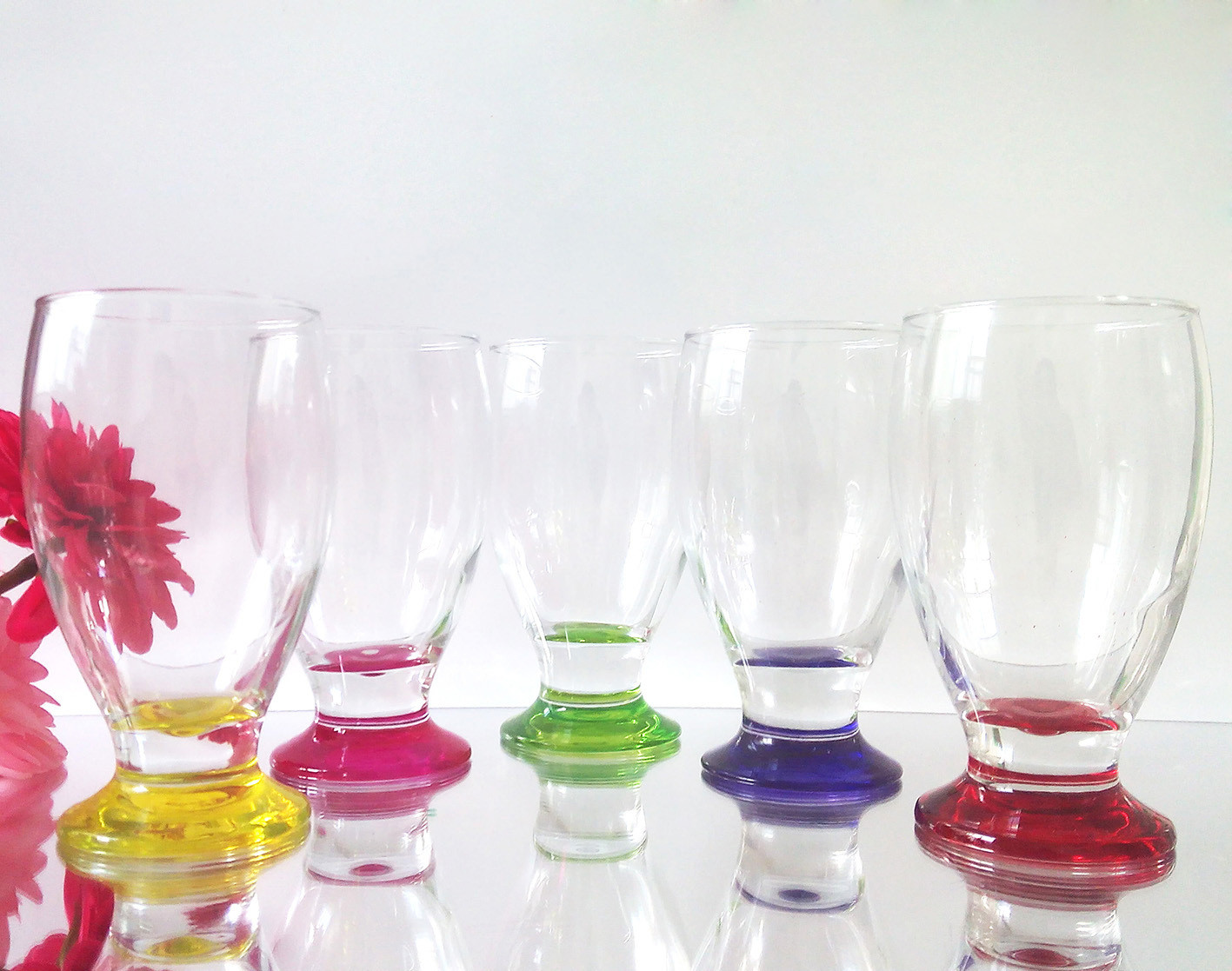 Copa fondo de color