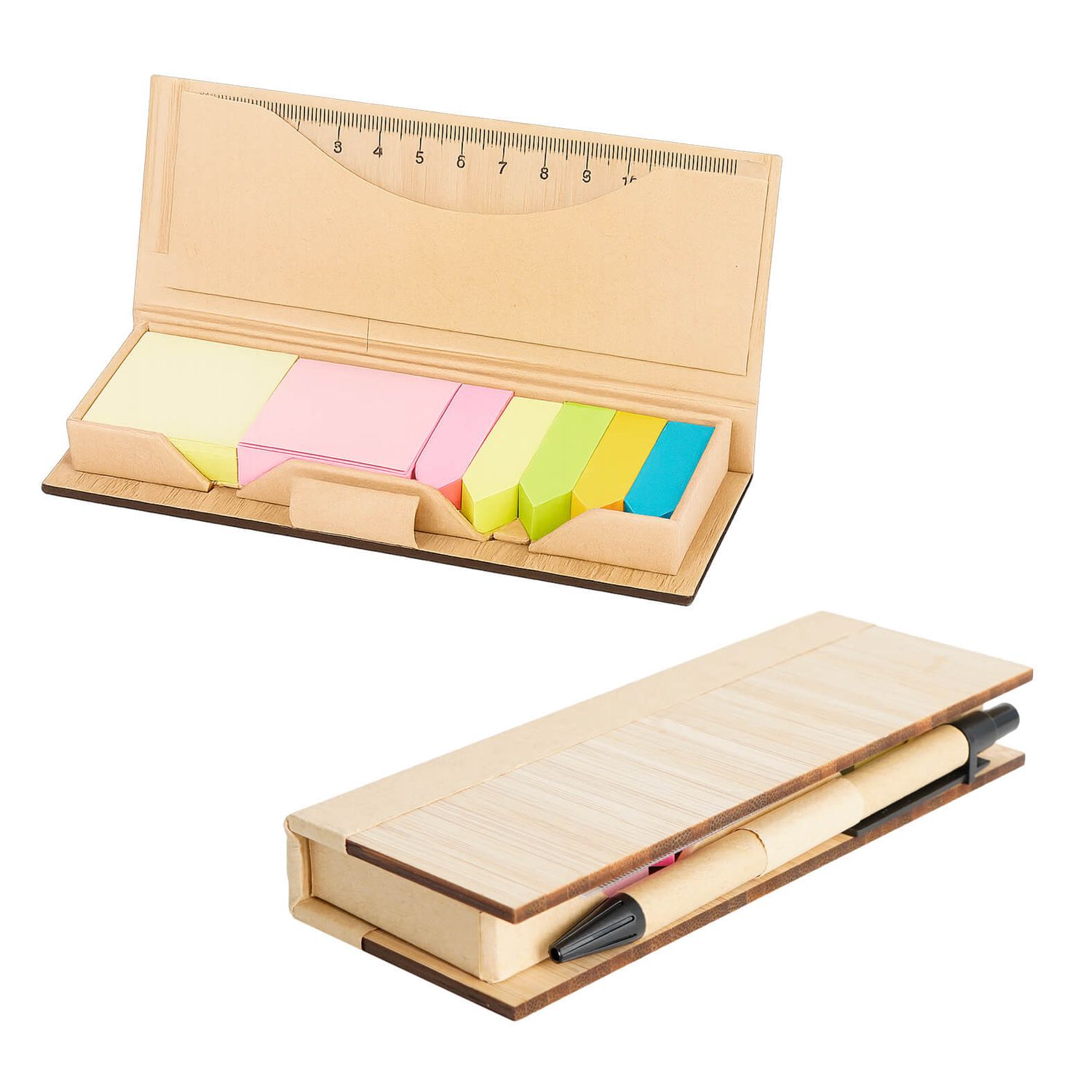Set de notas con bolígrafo y regla MONY