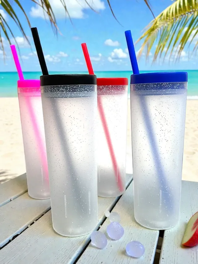 Vaso CRUSH con gliiter 20 oz