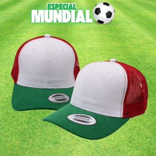 Gorra de acrílico Tricolor México Especial Mundial