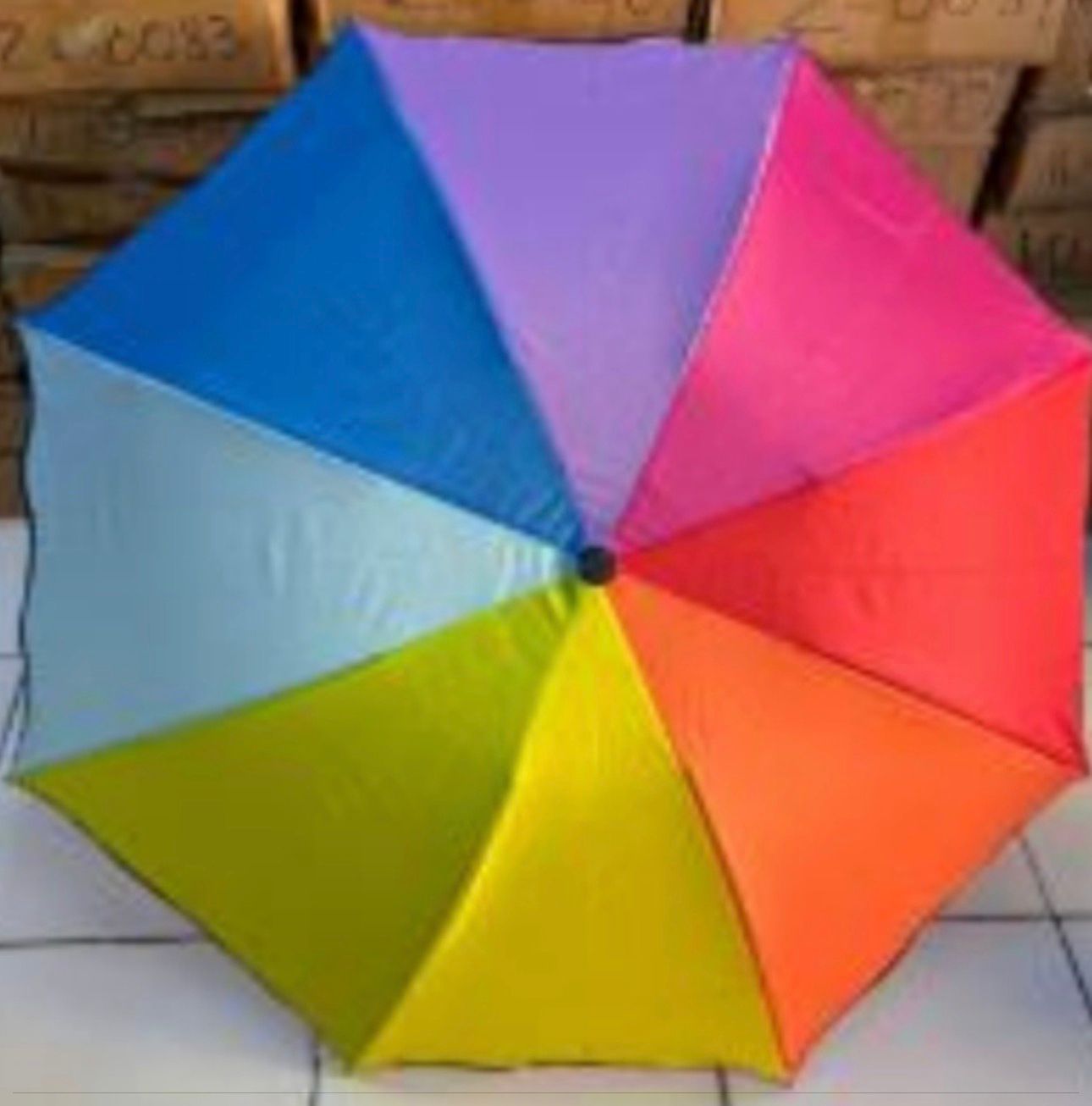 PARAGUAS MINI MANUAL ARCOIRIS