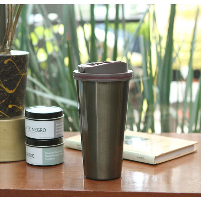 Vaso de aluminio.