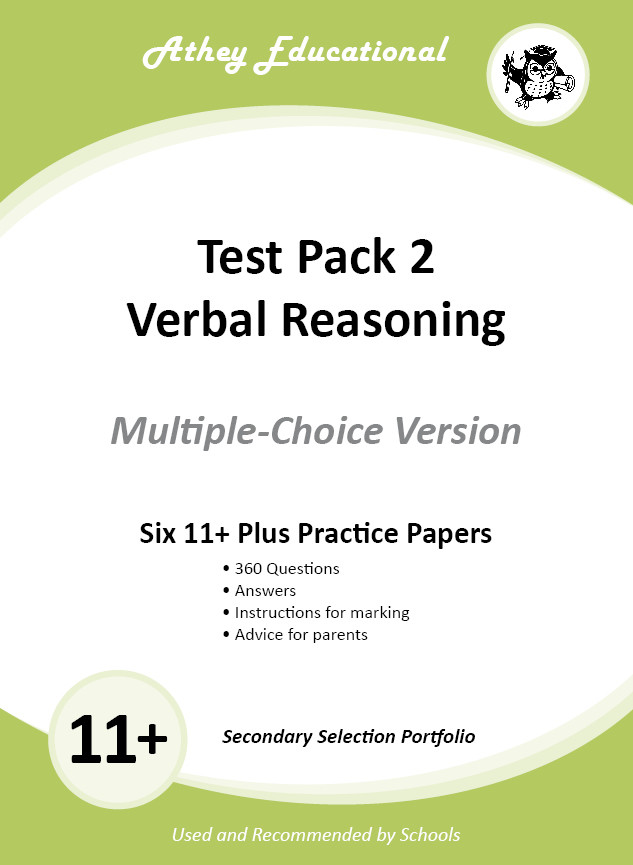 Test Pack 2 - Verbal Reasoning - MULTIPLE CHOICE VERSION