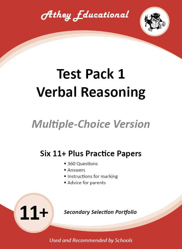 Test Pack 1 - Verbal Reasoning - MULTIPLE CHOICE VERSION
