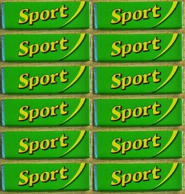 12 PIECES OF HUNGARIAN SPORT SZELET CHOCOLATE