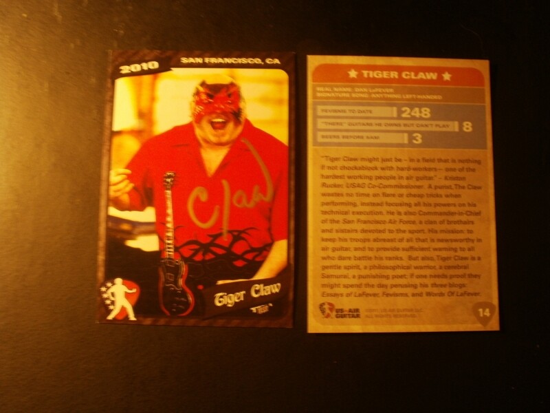 Tiger Claw Hall of Fame Trading Card (autographed)