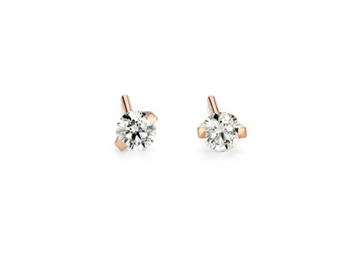 Niessing Princess Ohrstecker mit Brillant 0,16ct in Rotgold Nie-Ohrs-Princess-0,16ct-CR