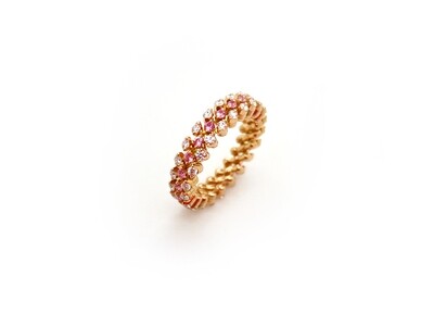Ring Multisize Serafino Consoli  mit rosa Saphiren SC-RMS 3F2 RG WD PS