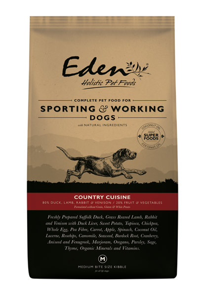 Eden 80/20 Country Cuisine Working and Sporting Dog 15kg