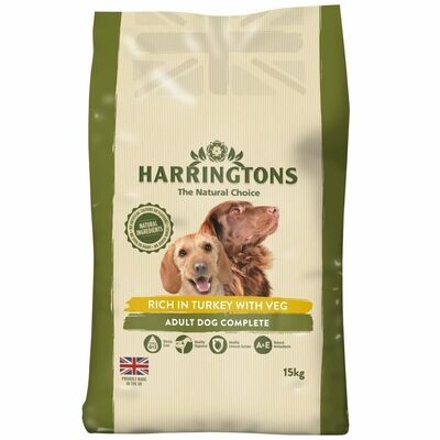Harringtons Turkey & Veg Dog Food 15Kg