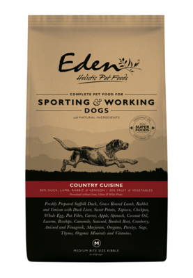 Eden 80/20 Country Cuisine Working and Sporting Dog 15kg