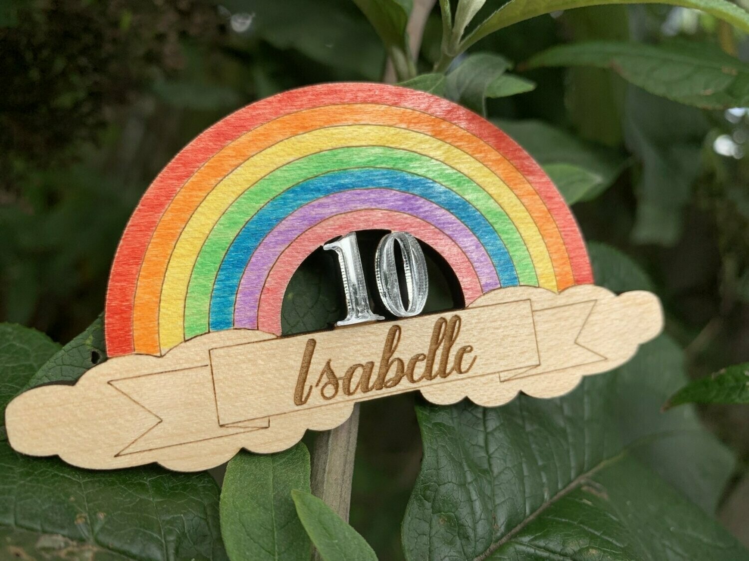 Rainbow birthday Badge