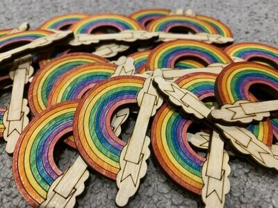 Birch Rainbow Key rings / Badges